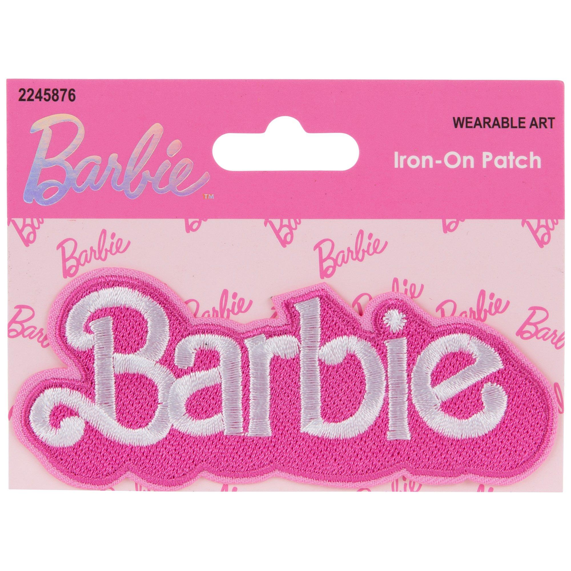 Pink Barbie Logo Iron-On Patch, Hobby Lobby